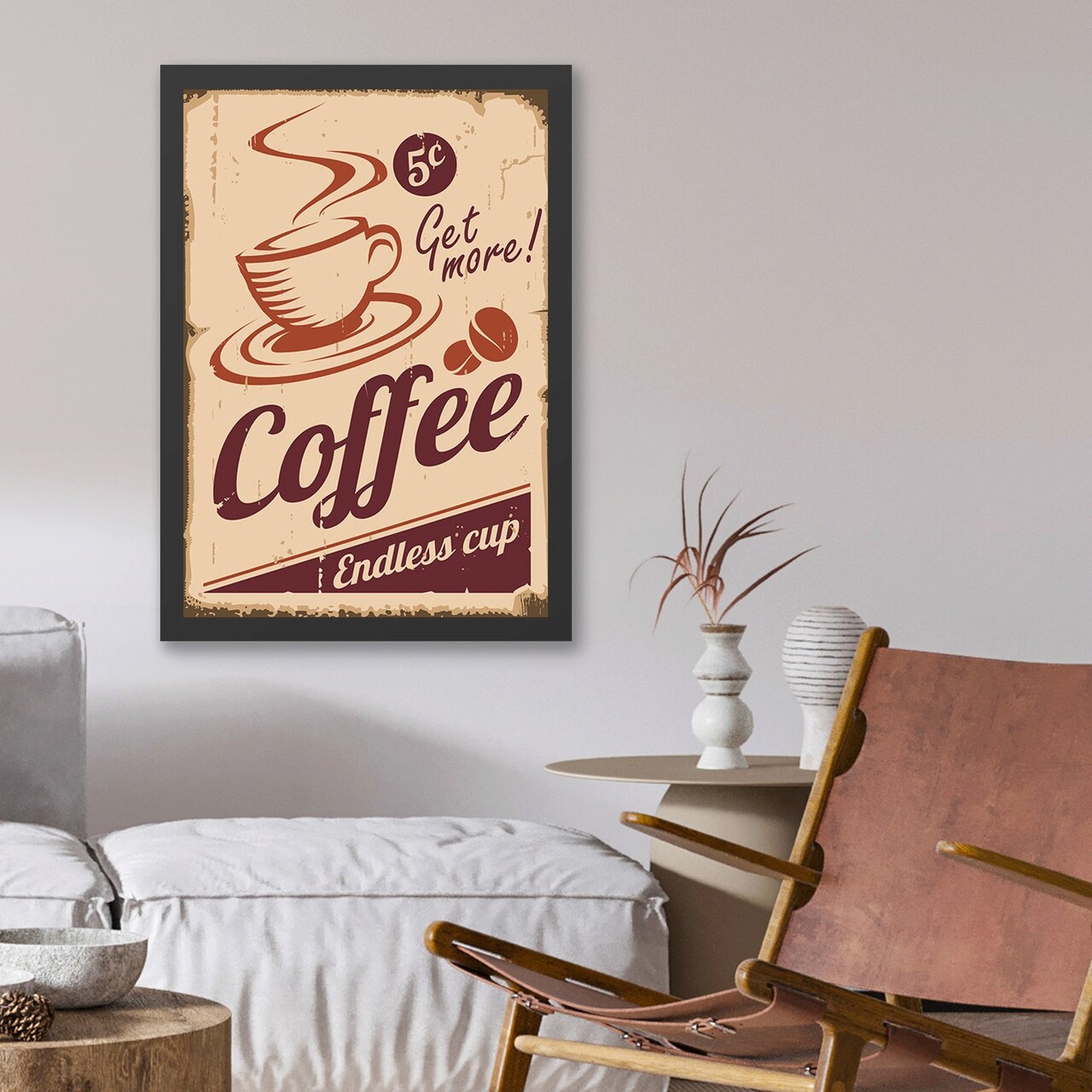 Tablou decorativ, Coffee (40 x 55), Polistiren, Multicolor - imagine 3